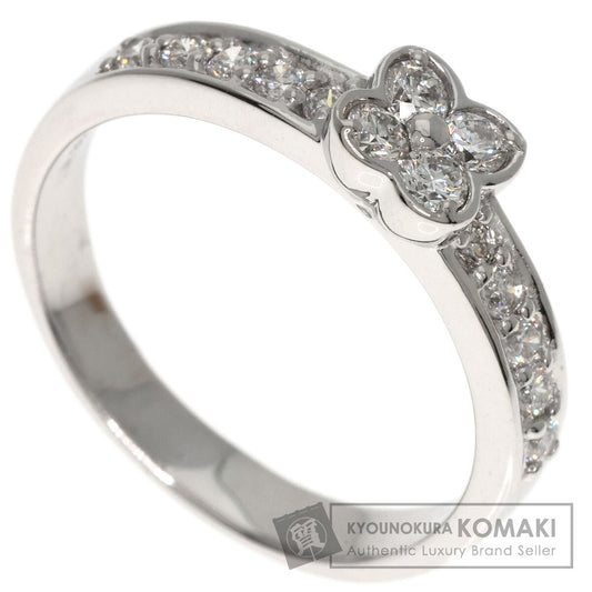 Ponte Vecchio Flower Diamond Ring K18 White Gold Ladies [Used]