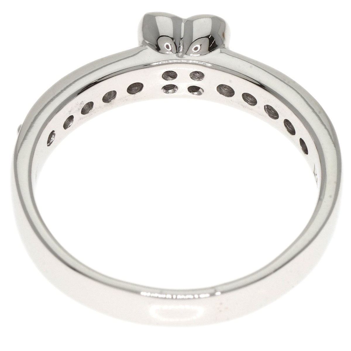 Ponte Vecchio Flower Diamond Ring K18 White Gold Ladies [Used]