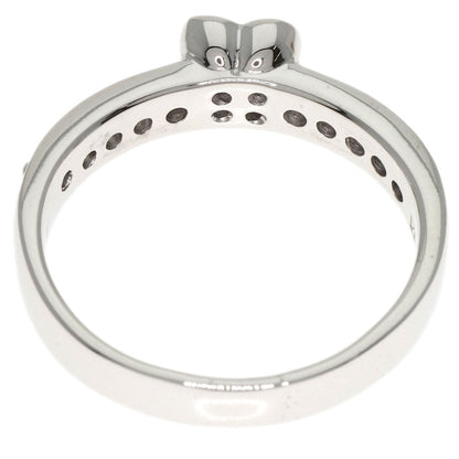 Ponte Vecchio Flower Diamond Ring K18 White Gold Ladies [Used]