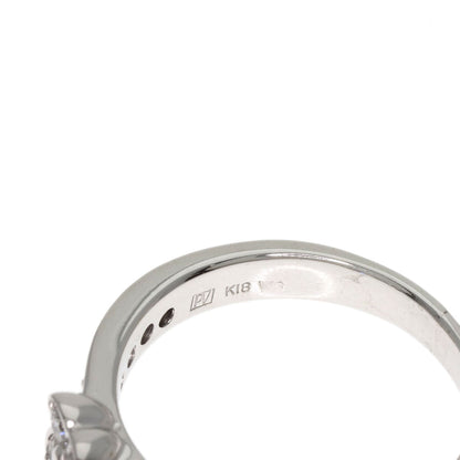 Ponte Vecchio Flower Diamond Ring K18 White Gold Ladies [Used]