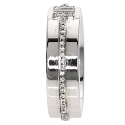 TIFFANY&Co. T TWO Diamond Ring K18 White Gold Ladies [Used]