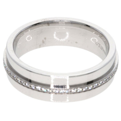 TIFFANY&Co. T TWO Diamond Ring K18 White Gold Ladies [Used]