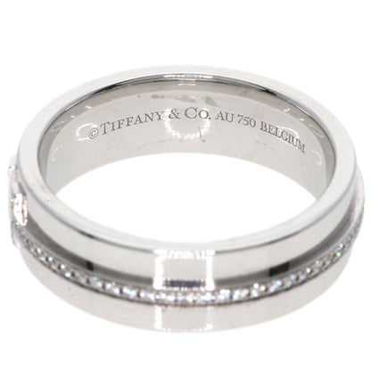 TIFFANY&Co. T TWO Diamond Ring K18 White Gold Ladies [Used]