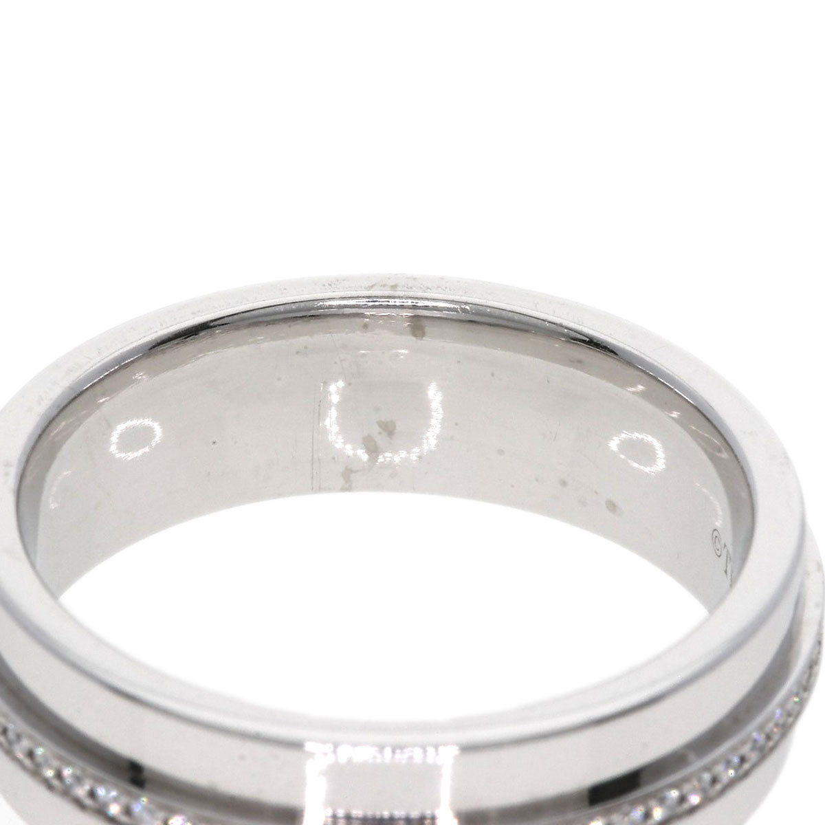 TIFFANY&Co. T TWO Diamond Ring K18 White Gold Ladies [Used]
