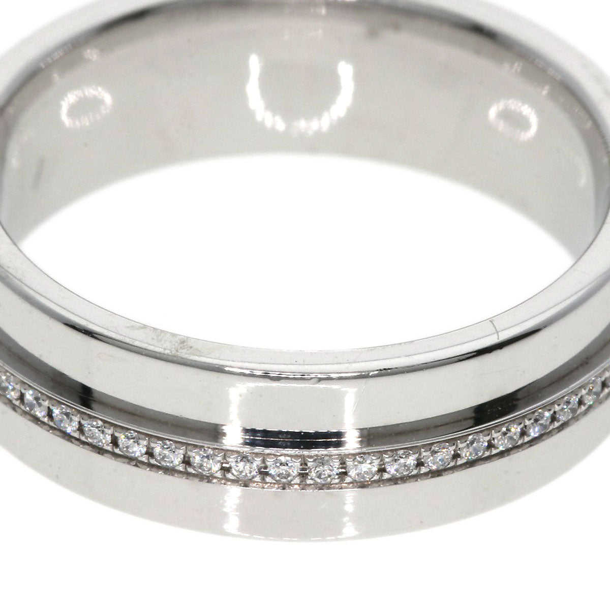 TIFFANY&Co. T TWO Diamond Ring K18 White Gold Ladies [Used]