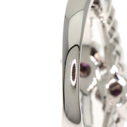 Ponte Vecchio Ruby Diamond Ring K18 White Gold Ladies [Used]
