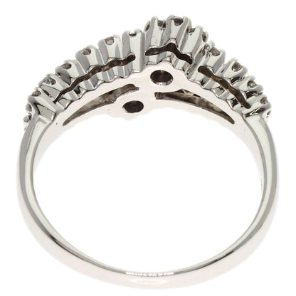 Ponte Vecchio Ruby Diamond Ring K18 White Gold Ladies [Used]