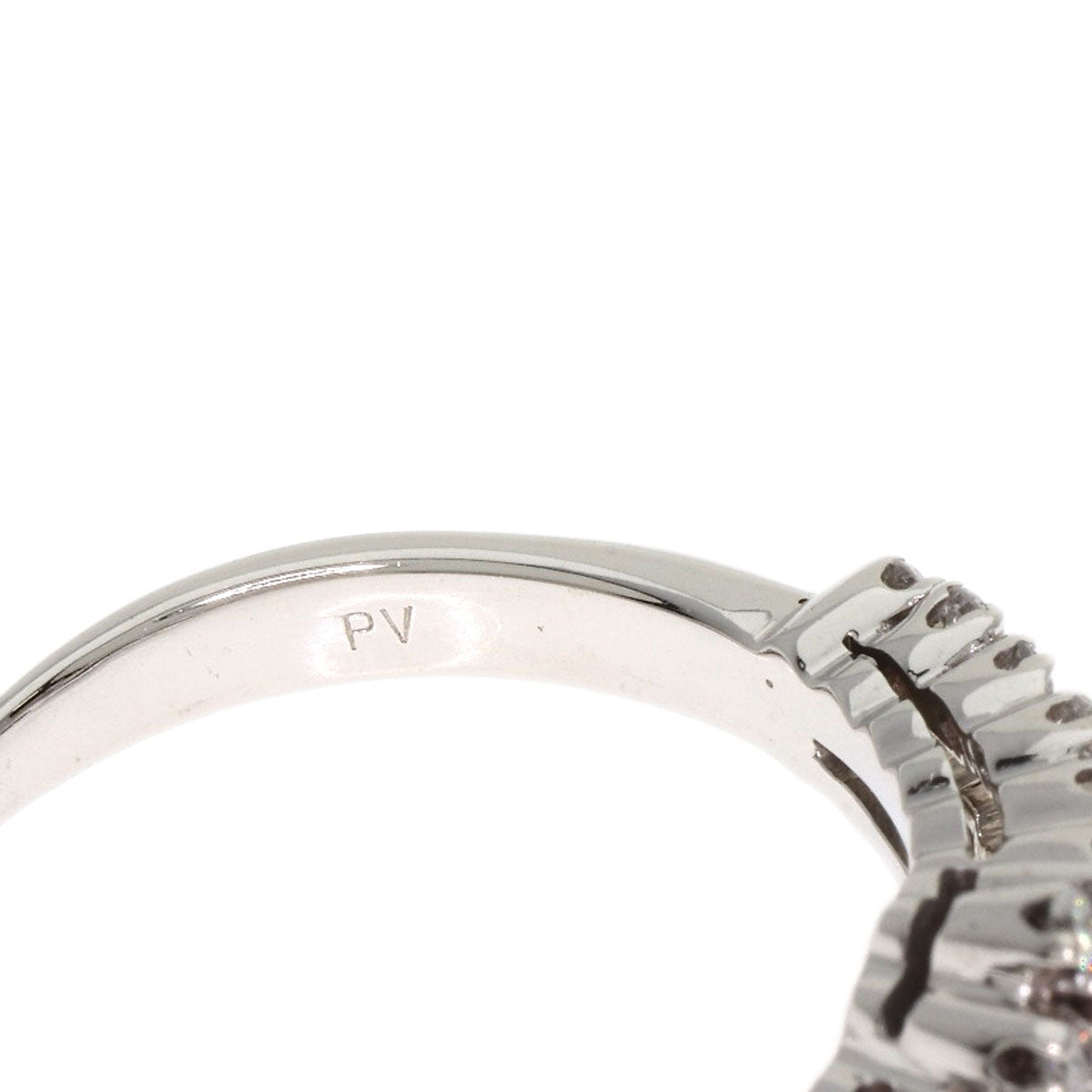 Ponte Vecchio Ruby Diamond Ring K18 White Gold Ladies [Used]