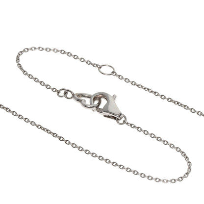 Ponte Vecchio Emozione Latte Minimo Diamond Necklace K18 White Gold Ladies [Used]