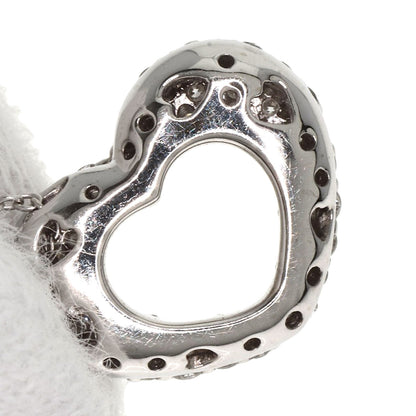 Ponte Vecchio Emozione Latte Minimo Diamond Necklace K18 White Gold Ladies [Used]