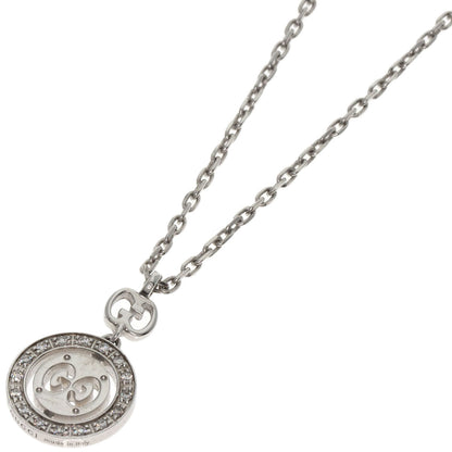 GUCCI Icon Twirl Diamond Necklace K18 White Gold Ladies [Used]