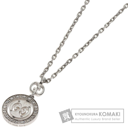 GUCCI Icon Twirl Diamond Necklace K18 White Gold Ladies [Used]