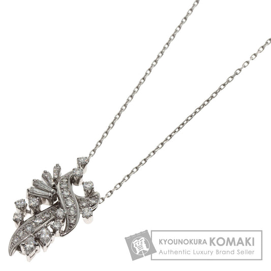 MIKIMOTO Diamond Necklace K18 White Gold K14WGLadies [Used]