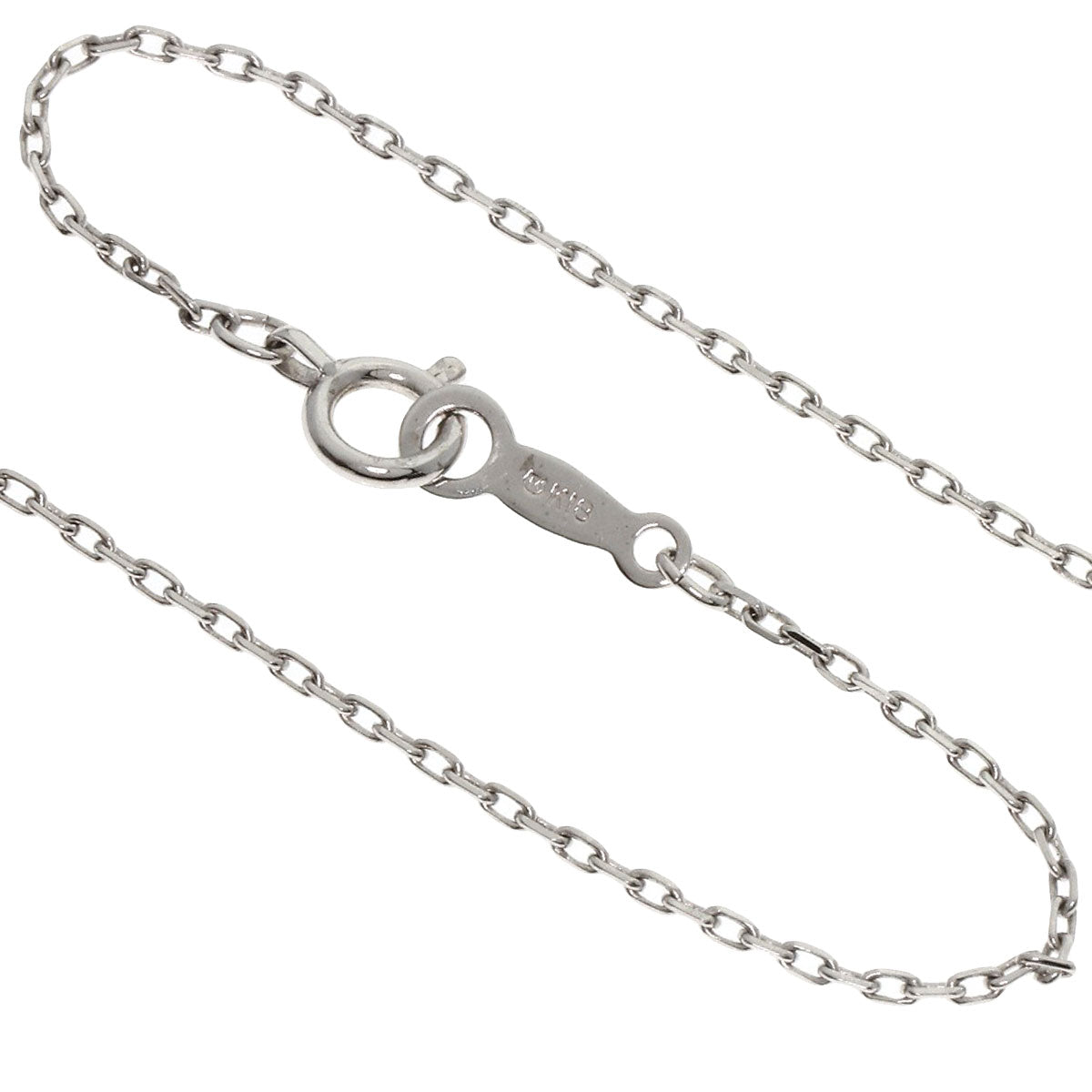 MIKIMOTO Diamond Necklace K18 White Gold K14WGLadies [Used]