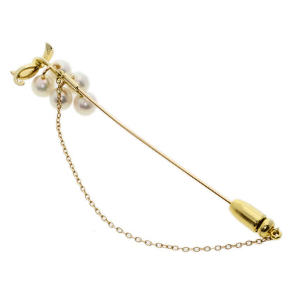 MIKIMOTO Pearl Pearl Grape motif pin Brooch Brooch K14 Yellow Gold Ladies [Used]