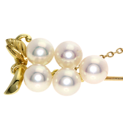 MIKIMOTO Pearl Pearl Grape motif pin Brooch Brooch K14 Yellow Gold Ladies [Used]