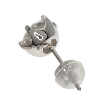 1.003ct Diamond studs earring Platinum PT900 1.7g　Ladies