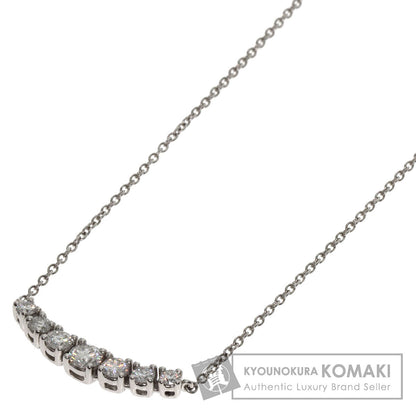 TIFFANY&Co. East West Diamond Necklace Platinum PT950 Ladies [Used]