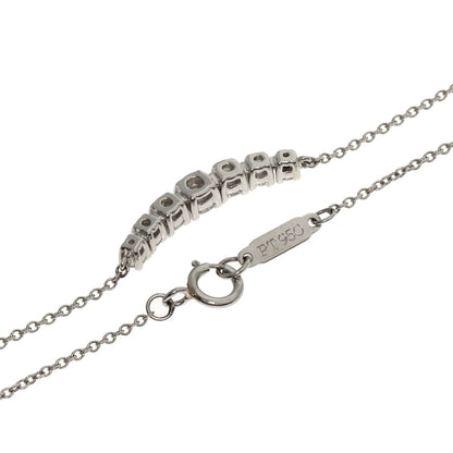 TIFFANY&Co. East West Diamond Necklace Platinum PT950 Ladies [Used]