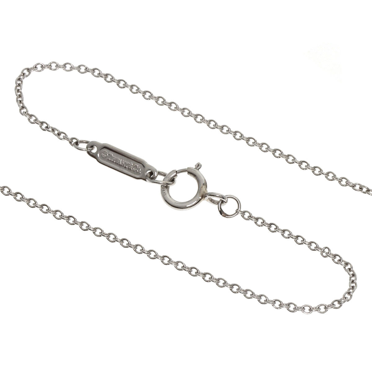 TIFFANY&Co. East West Diamond Necklace Platinum PT950 Ladies [Used]