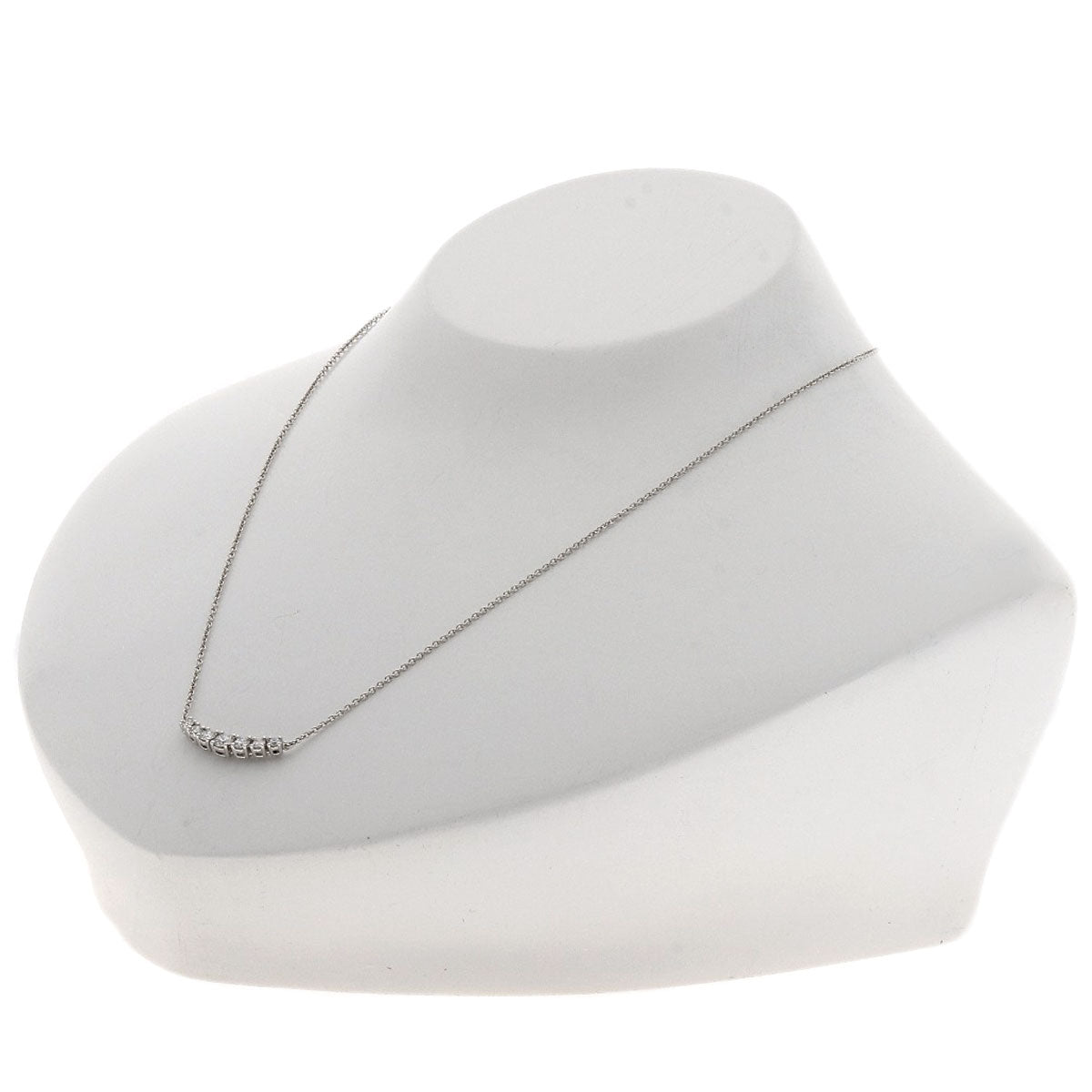 TIFFANY&Co. East West Diamond Necklace Platinum PT950 Ladies [Used]