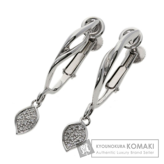 Jeunet Diamond Earring K18 White Gold K14WGLadies [Used]
