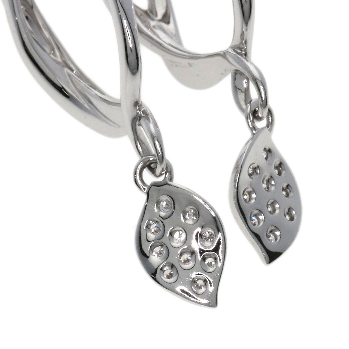 Jeunet Diamond Earring K18 White Gold K14WGLadies [Used]