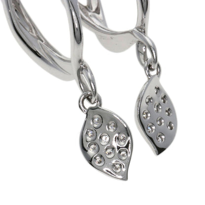 Jeunet Diamond Earring K18 White Gold K14WGLadies [Used]