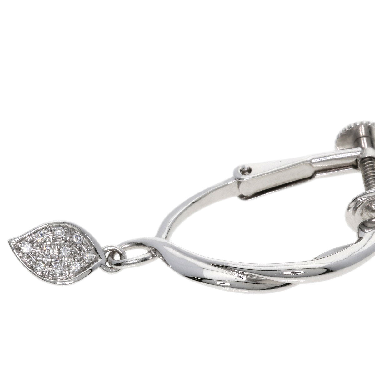 Jeunet Diamond Earring K18 White Gold K14WGLadies [Used]