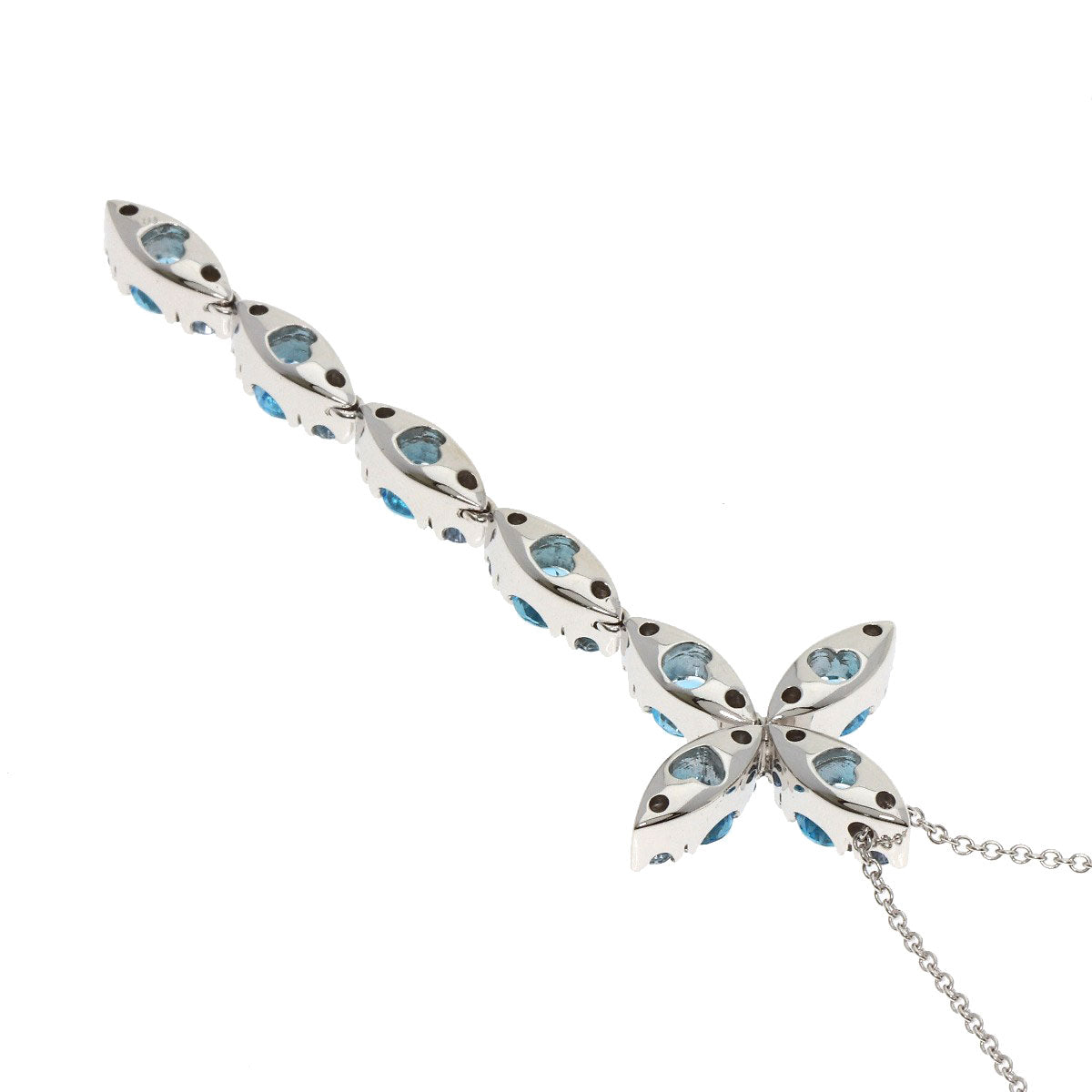 PASQUALE BRUNI Blue Topaz Necklace K18 White Gold Ladies [Used]