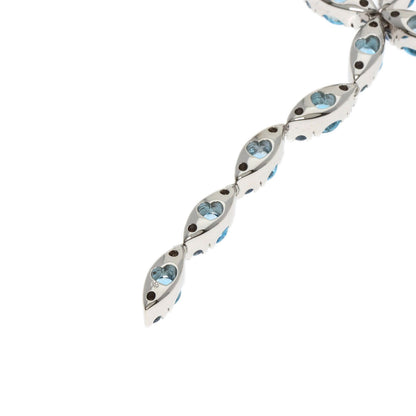 PASQUALE BRUNI Blue Topaz Necklace K18 White Gold Ladies [Used]