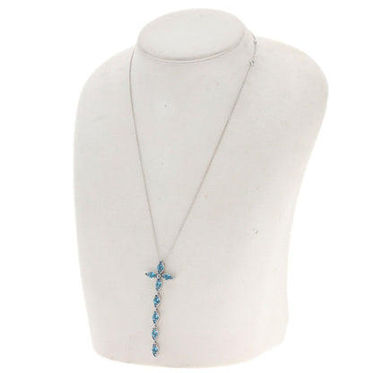 PASQUALE BRUNI Blue Topaz Necklace K18 White Gold Ladies [Used]