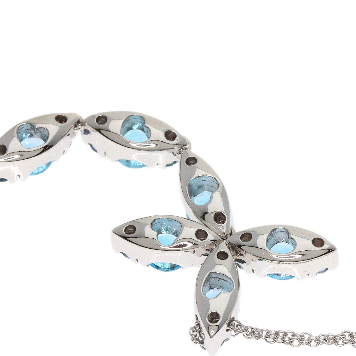 PASQUALE BRUNI Blue Topaz Necklace K18 White Gold Ladies [Used]