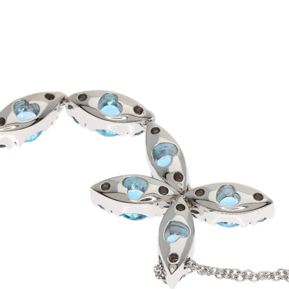 PASQUALE BRUNI Blue Topaz Necklace K18 White Gold Ladies [Used]