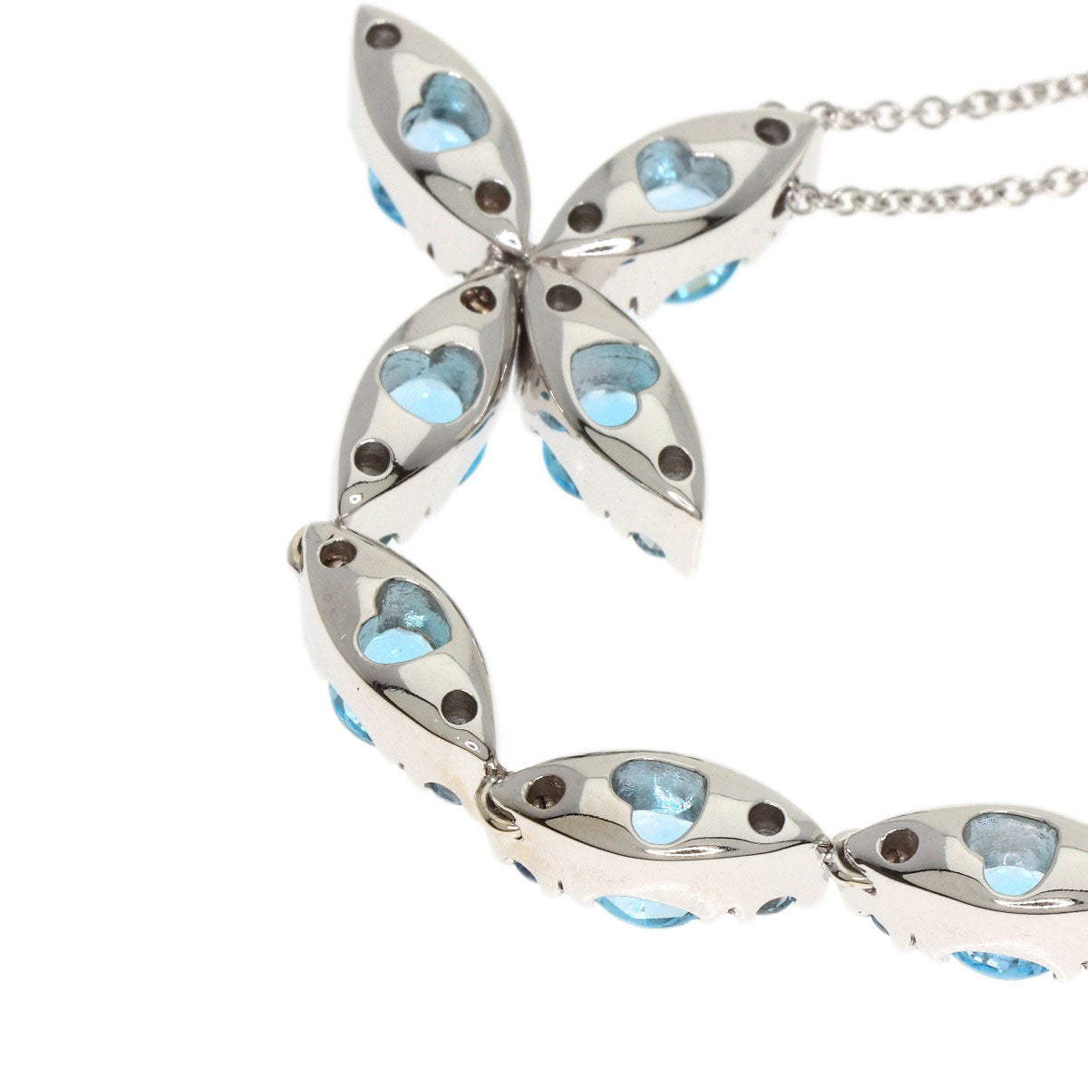 PASQUALE BRUNI Blue Topaz Necklace K18 White Gold Ladies [Used]