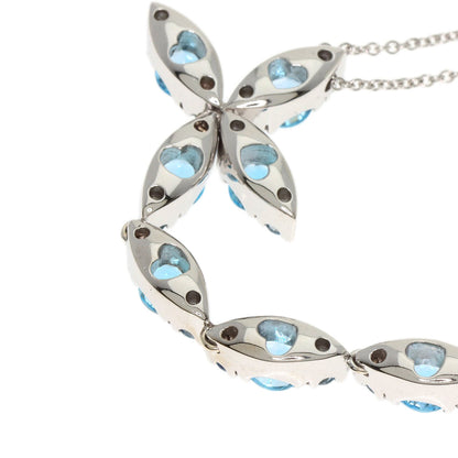 PASQUALE BRUNI Blue Topaz Necklace K18 White Gold Ladies [Used]