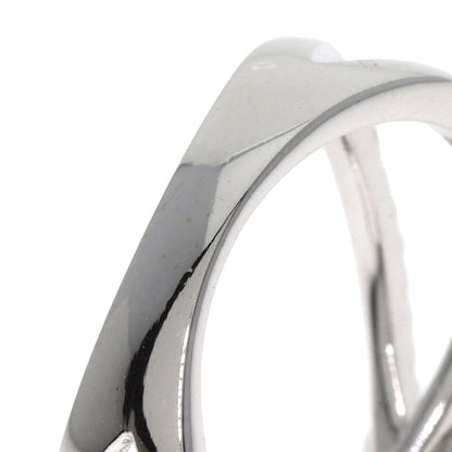 Ponte Vecchio Diamond flower Ring K18 White Gold Ladies [Used]