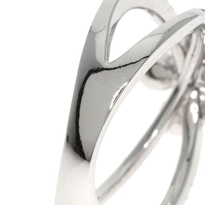 Ponte Vecchio Diamond flower Ring K18 White Gold Ladies [Used]