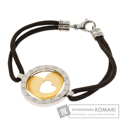 BVLGARI Tond Heart Bracelet K18 Yellow Gold Stainless SteelLadies [Used]