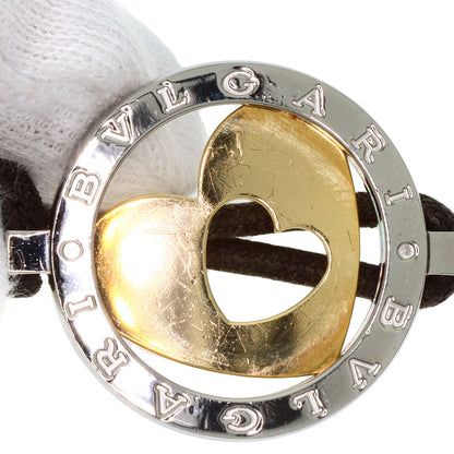 BVLGARI Tond Heart Bracelet K18 Yellow Gold Stainless SteelLadies [Used]