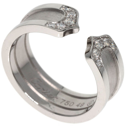 CARTIER C2 Diamond #49 Ring K18 White Gold Ladies [Used]