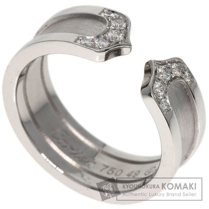 CARTIER C2 Diamond #49 Ring K18 White Gold Ladies [Used]