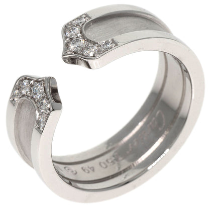 CARTIER C2 Diamond #49 Ring K18 White Gold Ladies [Used]