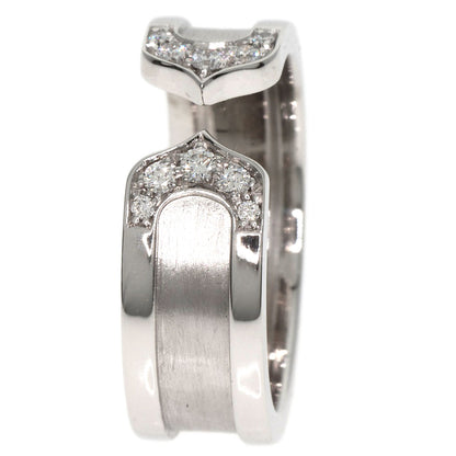 CARTIER C2 Diamond #49 Ring K18 White Gold Ladies [Used]
