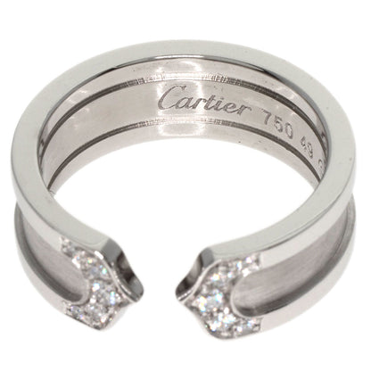 CARTIER C2 Diamond #49 Ring K18 White Gold Ladies [Used]