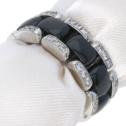 CHANEL Ultra Ring Diamond Black Ceramic Ring K18 White Gold CeramicLadies [Used]