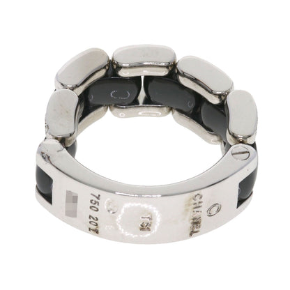 CHANEL Ultra Ring Diamond Black Ceramic Ring K18 White Gold CeramicLadies [Used]