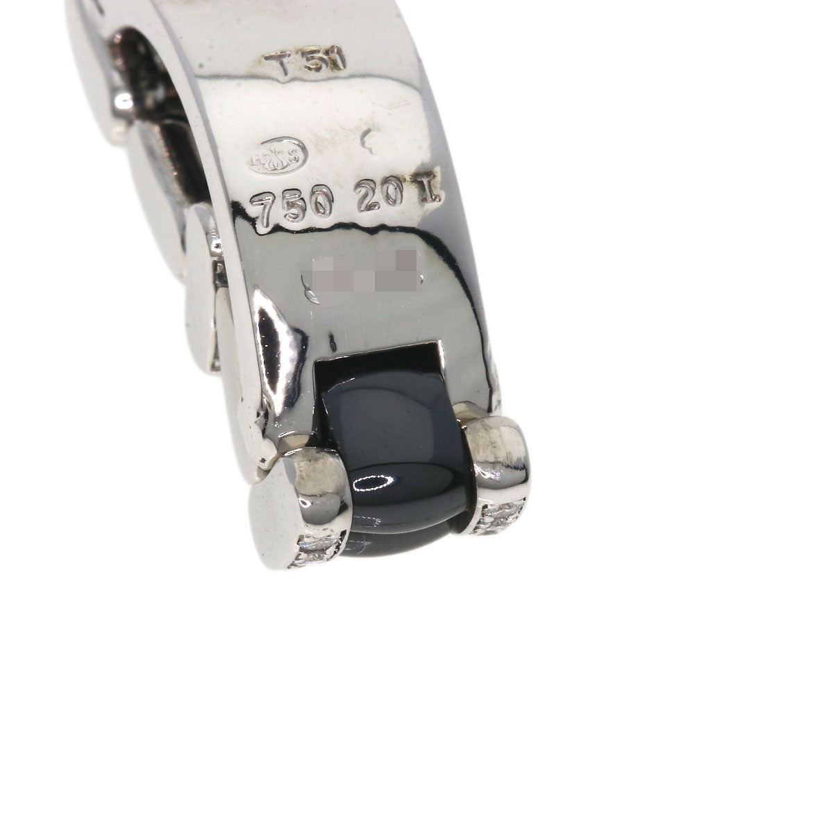 CHANEL Ultra Ring Diamond Black Ceramic Ring K18 White Gold CeramicLadies [Used]