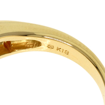 MIKIMOTO Diamond Ring K18 Yellow Gold Ladies [Used]