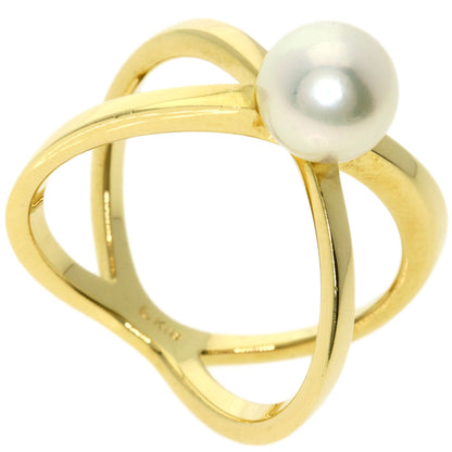 MIKIMOTO Pearl Pearl Ring K18 Yellow Gold Ladies [Used]